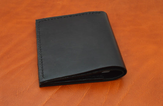 Mens Bifold Spanish leather Wallet - Black
